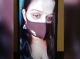 Telugu Aunty Video Call For Step Brother Dirty Talking With Boobs Showing Sucking