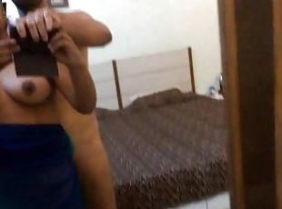 Training My 18 year teen gf Priya to record porn, while pressing her Big soft boobs Slowmo   E20