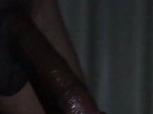 I COULD STOP CUMMING, STROKINGTHIS BIG BLACK DICK WITH MASOKISSED