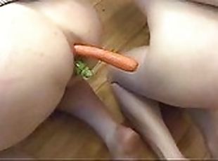 Femdom penetrations and fun with vegetables
