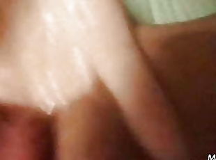 Fingering a very dripping wet pussy