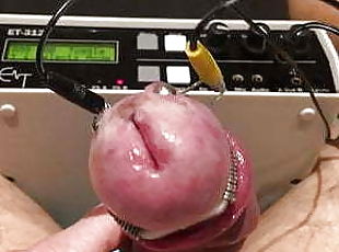 Cockhead loves a hard electro torture