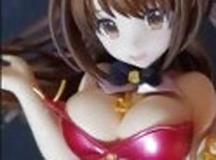 Cumshot from off-screen to Bunny Girl's Big boobs uduki-chan (Figure)