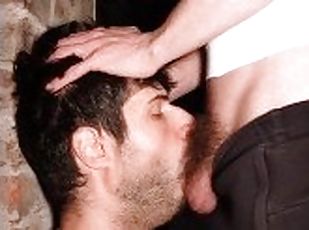 Rough Deepthroat and Hard Sloppy Gag The Fag Throat Fuck Gay Swallow Cum in Mouth Blowjob