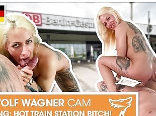 PUBLIC in BERLIN : Tattooed Harleen van Hynten loves a good dick ride! WolfWagnerCom