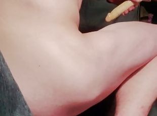 Gaping my shaved dripping asshole