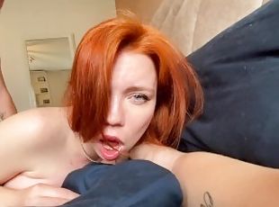 Morning fuck of a red-haired beauty! Russian girls are the best!
