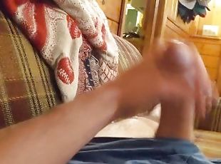 Edging gone wrong double orgasm cum gushing down my dick all over hand and boxers
