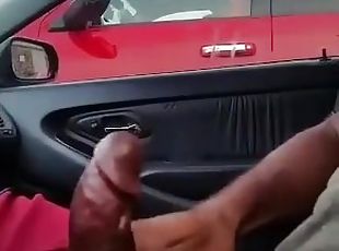 Shooting loads of cum in the car after the wash takes long