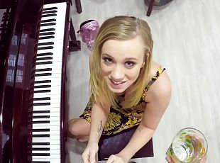 Fascinating Bailey Brooke fucks her piano teacher in POV
