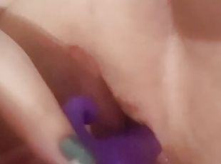 Using a dildo in my fat pink pussy