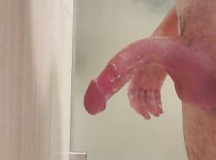kąpiel, ogromny, orgazm, chude, amatorskie, wystrysk-spermy, ogromny-kutas, sperma, fetysz, prysznic