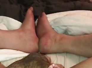 Cumshot from a split cock