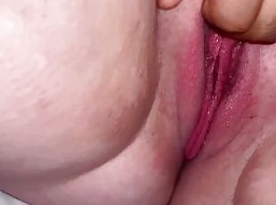 klitoris, otec, tučné, orgazmus, pička, amatérske, medzirasové, pár, bbw, bacuľaté