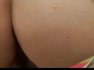 Hot exhibitionist teen slut tries hardcore anal in a garage