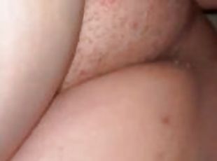 Creampied this BBW's fat pussy it is leaking all out